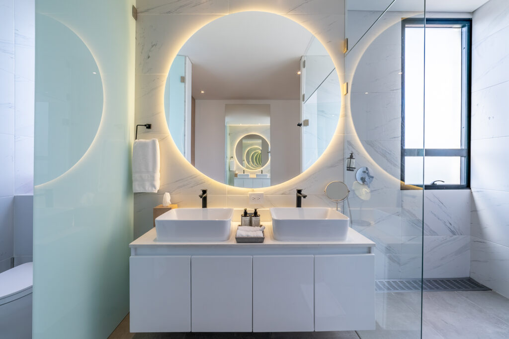 Baño del Air House, Cassa Luxury Homes, Bogotá, Colombia.