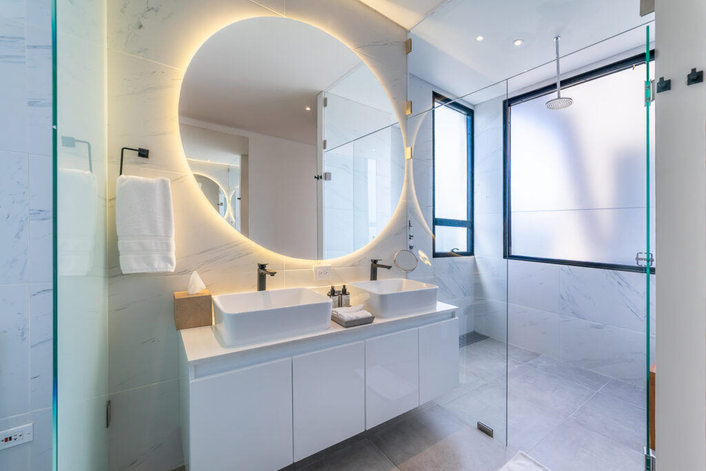 Baño del Air House, Cassa Luxury Homes, Bogotá, Colombia.