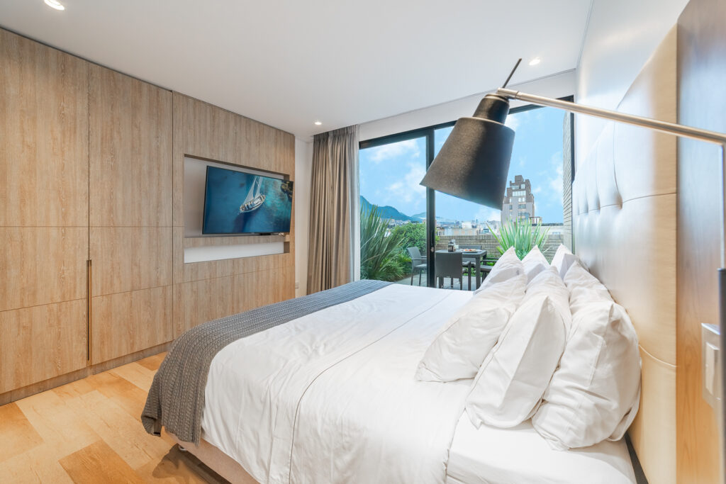 Habitación del Penthouse 85M, Cassa Luxury Homes, Bogotá, Colombia.
