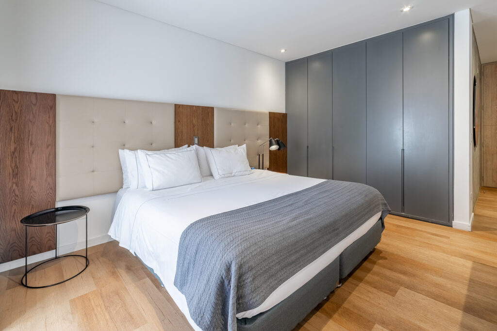 Cama de Studio Urbano, apartamentos de 54 mts. Cassa Luxury Homes, Bogotá, Colombia.