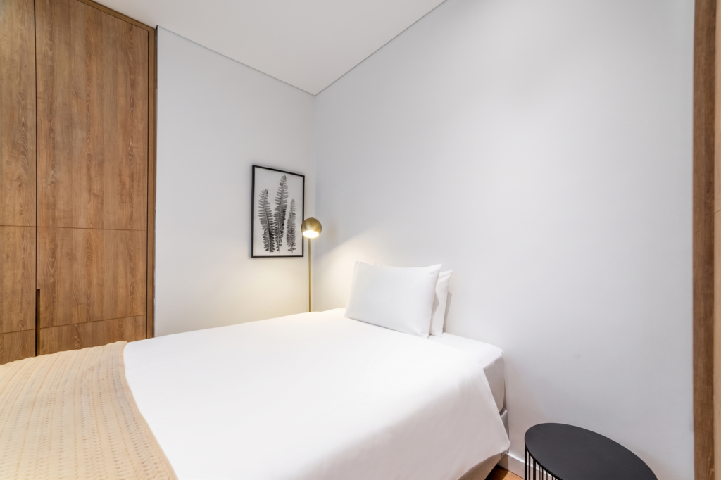 Cama del Penthouse 94M, Cassa Luxury Homes, Bogotá, Colombia.