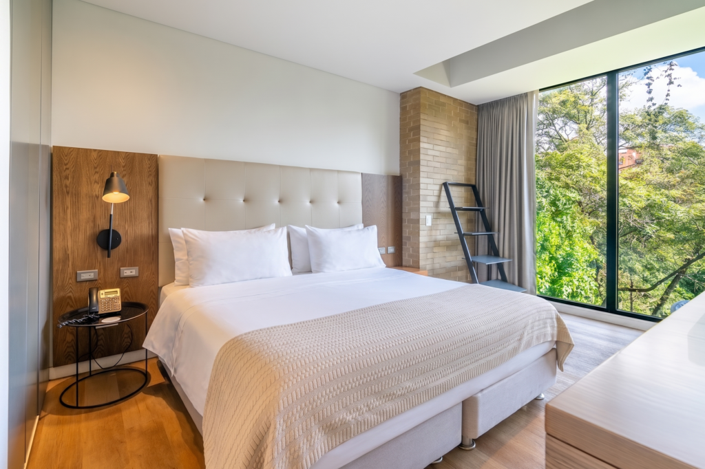 Cama del Flat Park, Cassa Luxury Homes, Bogotá, Colombia