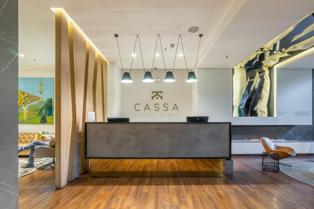 Recepción, Cassa Luxury Homes, Bogotá, Colombia.